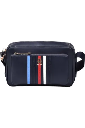 Tommy Hilfiger Torebki, Kobieta, Niebieski, ONE SIZE, Torba na aparat z zamknięciem na zamek błyskawiczny