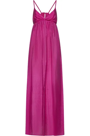 MOMONÍ Sukienki, Kobieta, Różowy, M, Fuchsia Sukienka Marisol