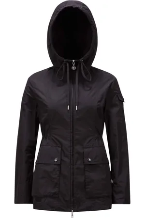 Moncler Płaszcze, Kobieta, Czarny, L, Krótka Parka