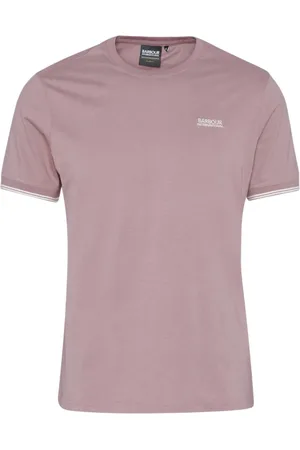 Barbour Koszulki, Mężczyzna, Różowy, XL, Różowe T-shirty i Pola