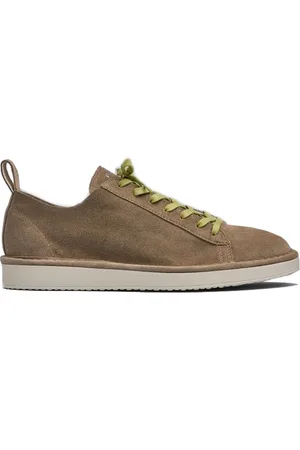 Panchic Buty, Mężczyzna, Beżowy, 42 EU, Vintage Khaki Buty na sznurowadła