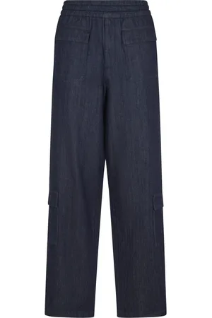 DRIES VAN NOTEN Spodnie, Mężczyzna, Niebieski, M, Niebieskie Spodnie