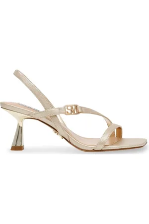 Steve Madden Buty, Kobieta, Żółty, 39 EU, Złote Sandały dla Kobiet