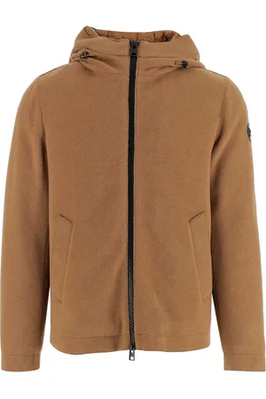 Woolrich Kurtki, Mężczyzna, brązowy, L, Wełna, Lekka kurtka Pacific