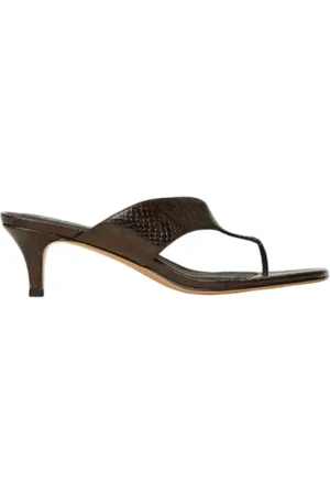 Twin-Set Buty, Kobieta, brązowy, 38 EU, Brązowe Sandały dla Kobiet