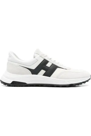 Hogan Buty, Mężczyzna, Biały, 41 EU, Skóra, Białe Sneakersy Hyperlight Zamsz Siateczka Skóra