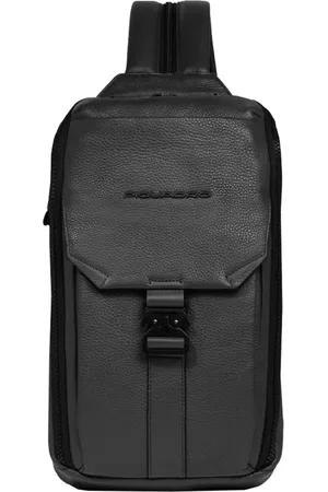 Piquadro Torebki, unisex, Czarny, ONE SIZE, Skórzana Torba na Ramię Czarna