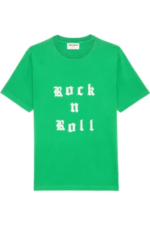 Zadig & Voltaire Koszulki, Kobieta, Zielony, XS, Zielone T-shirty i Pola