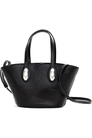 Alexander Wang Torebki, Kobieta, Czarny, ONE SIZE, Skóra, Czarna Skórzana Mini Torebka Dome