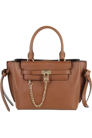 Michael Kors Torebki, Kobieta, brązowy, ONE SIZE, Skóra, Brązowa skórzana torba-saszetka z paskiem