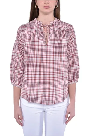 Woolrich Bluzki, Kobieta, Wielobarwność, M, Lekka Bluzka z Balonowymi Rękawami