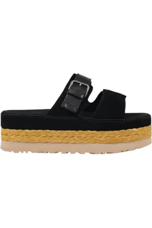 UGG Buty, Kobieta, Czarny, 37 EU, Zamsz, Eleganckie Sandały na Lato