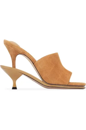 Jacquemus Buty, Kobieta, brązowy, 40 EU, Stylowe Podwójne Mules Buty