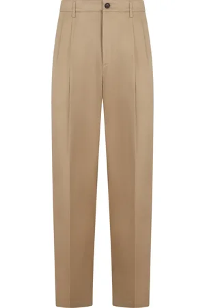 DEPARTMENT FIVE Spodnie, Mężczyzna, Beżowy, W30, Bawełniane Spodnie Chino z Plisami