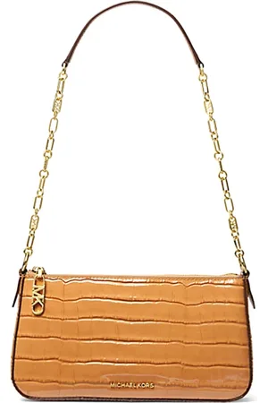 Michael Kors Torebki, Kobieta, Beżowy, ONE SIZE, Poliester, Torba Pouchette z Łańcuchem