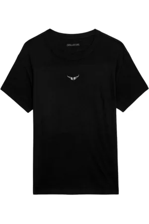 Zadig & Voltaire Koszulki, Kobieta, Czarny, L, Czarne T-shirty i Pola