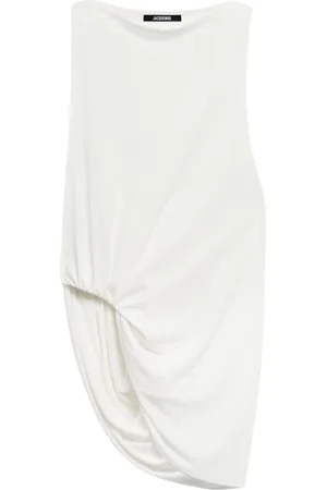 Jacquemus Koszulki, Kobieta, Biały, M, Biała Bluzka Peplum