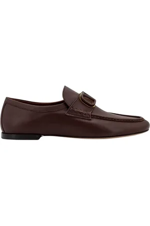 VALENTINO GARAVANI Buty, Mężczyzna, brązowy, 40 EU, Len, Brązowe płaskie buty z logo