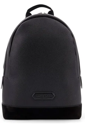 Tom Ford Torebki, Mężczyzna, Czarny, ONE SIZE, Czarna Skórzana Torba na Laptopa