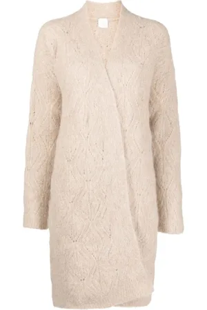 ELEVENTY Swetry, Kobieta, Beżowy, S, Casual Alpaca Cardigan