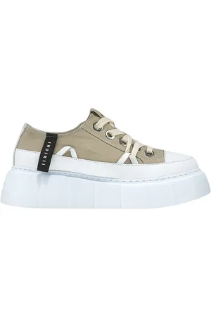 INUIKII Buty, Kobieta, Szary, 38 EU, Matilda Canvas Low Grey Buty