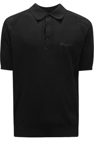 Dolce & Gabbana Koszulki, Mężczyzna, Czarny, L, Perforowane włoskie buty modowe