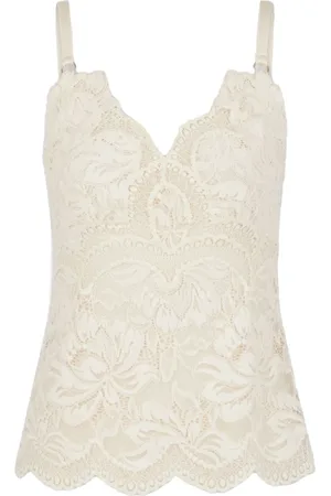 Paco rabanne Koszulki, Kobieta, Beżowy, M, Ivory Top Odzież damska