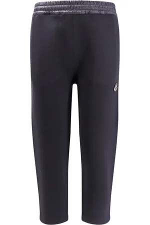 Moncler Spodnie, Mężczyzna, Czarny, L, Czarne spodnie z elastycznym pasem