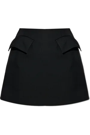 Alexander McQueen Spódnice, Kobieta, Czarny, S, Wełniana spódnica