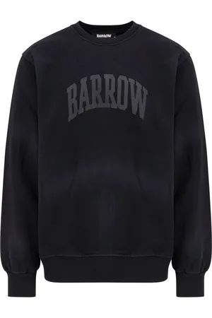 BARROW Bluzy, Mężczyzna, Czarny, L, Czarny sweter z okrągłym dekoltem