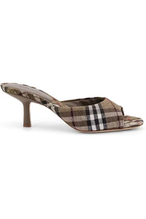 Burberry Buty, Kobieta, brązowy, 37 EU, Brązowe Sandały Equestrian Made in Italy
