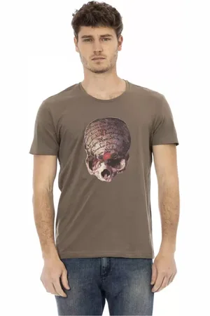 Trussardi Koszulki, Mężczyzna, brązowy, 2XL, Action Brązowa Bawełniana Koszulka