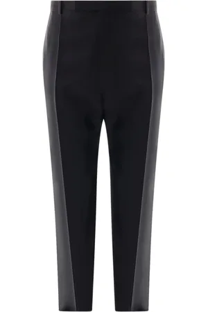Saint Laurent Spodnie, Mężczyzna, Czarny, L, Czarne Spodnie Haczyk Zamek Kieszenie