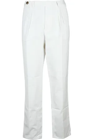 Brunello Cucinelli Spodnie, Mężczyzna, Biały, L, Spodnie