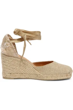 Castaner Buty, Kobieta, Żółty, 40 EU, Glitter wedge espadryle model Carina