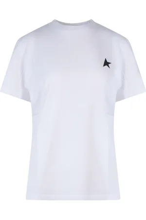 Golden Goose Koszulki, Kobieta, Biały, XS, Białe T-shirty i Polosy Made in Italy