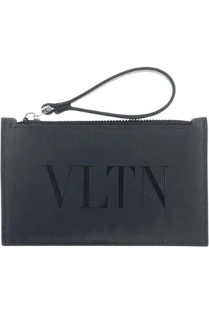 VALENTINO GARAVANI Akcesoria, Mężczyzna, Czarny, ONE SIZE, Len, Portfel/Uchwyt na karty