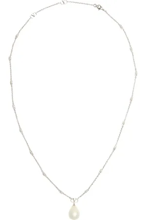 VALENTINO GARAVANI Akcesoria, Mężczyzna, Szary, ONE SIZE, Len, Srebrny Bransoletka z Charms