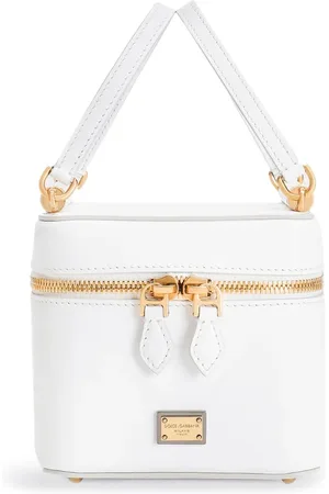 Dolce & Gabbana Torebki, Kobieta, Biały, ONE SIZE, Biała skórzana torba na ramię