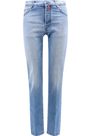 Kiton Jeansy, Mężczyzna, Niebieski, W36, Niebieskie Dżinsy Slim Fit Wyprodukowane we Włoszech