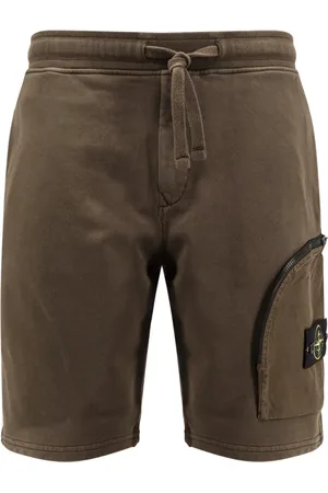 Stone Island Szorty, Mężczyzna, Zielony, 2XL, Zielone Szorty z Kieszeniami i Logo