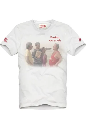 MC2 SAINT BARTH Koszulki, Mężczyzna, Biały, XL, Białe T-shirty i Pola