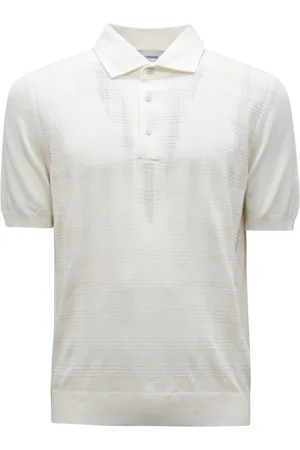 LARDINI Koszulki, Mężczyzna, Biały, S, Sweter Made in Italy