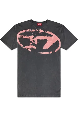 Diesel Koszulki, Mężczyzna, Szary, S, Szare T-shirty i Pola