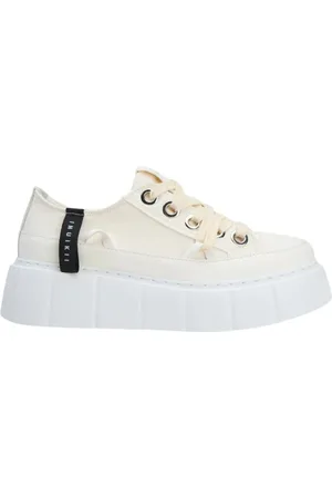 INUIKII Buty, Kobieta, Beżowy, 39 EU, Matilda Canvas Low White Buty