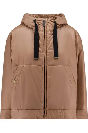 Max Mara Kurtki, Kobieta, brązowy, S, Brązowa Kurtka Cube z Technologią Izolacyjną