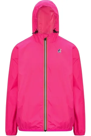 K-Way Kurtki, Mężczyzna, Różowy, XS, Nylon, Lekka różowa kurtka z kapturem