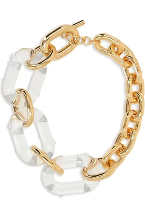 Paco rabanne Akcesoria, Kobieta, Żółty, ONE SIZE, Złote Choker Naszyjniki
