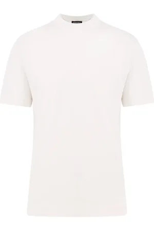 Ermenegildo Zegna Koszulki, Mężczyzna, Biały, L, Białe T-shirty i Pola Regular Fit