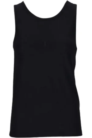 Saint Laurent Koszulki, Kobieta, Czarny, XS, Czarne T-shirty i Pola